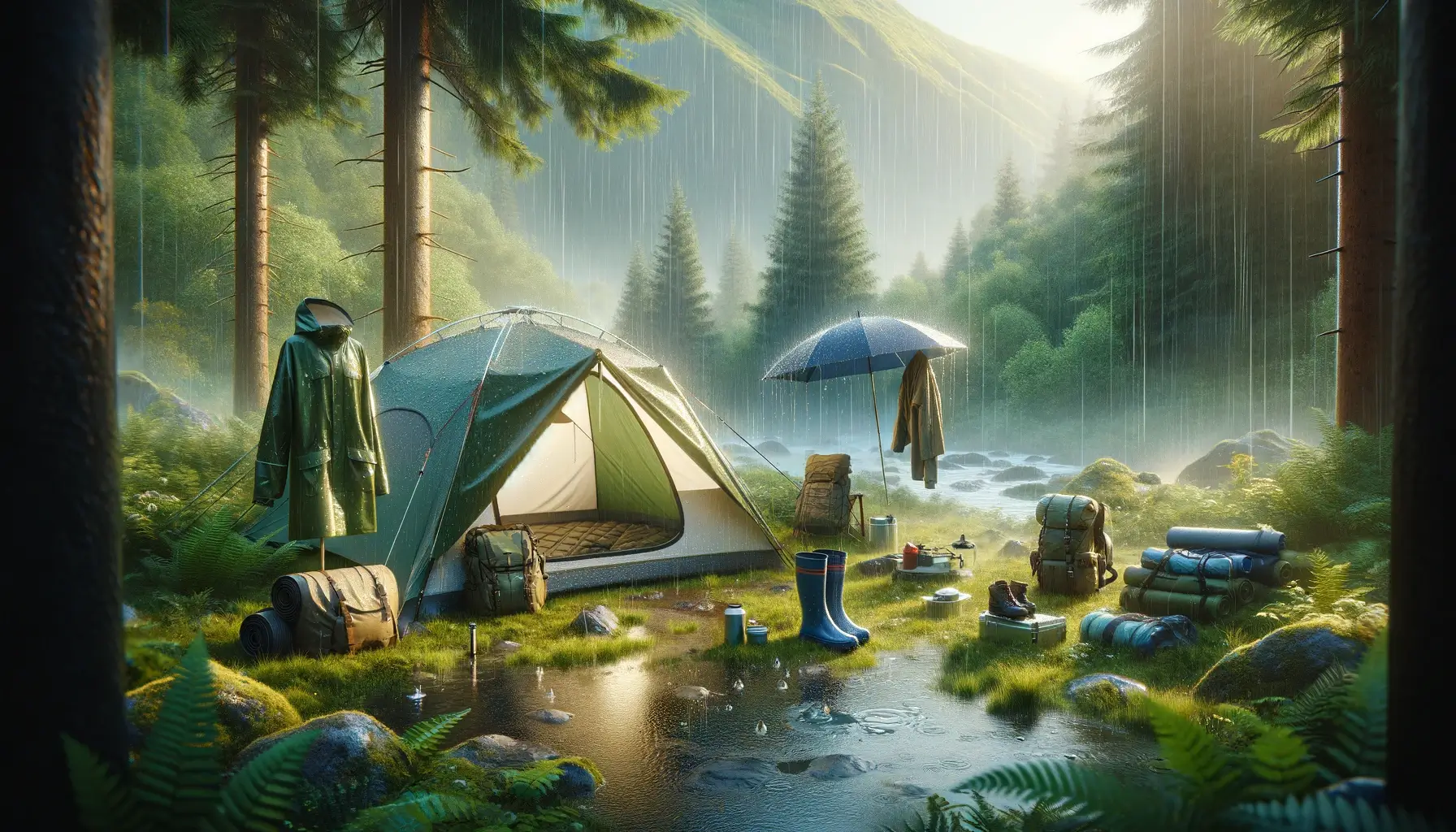 How to Stay Dry Whilst Camping in the Rain